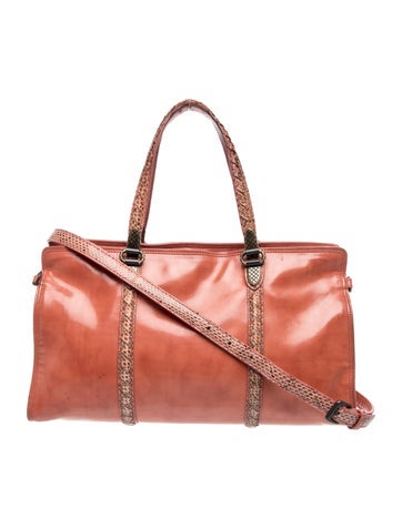 Leather Top Handle Bag