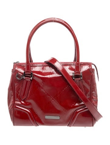 Patent Leather Top Handle Bag