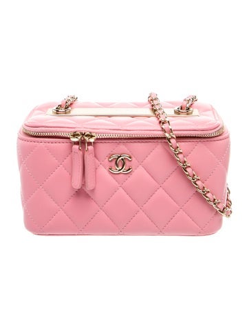 Quilted Lambskin Trendy Vanity Case