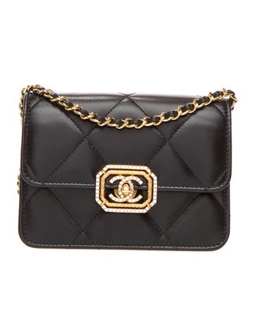 Strass CC Mini Flap Bag