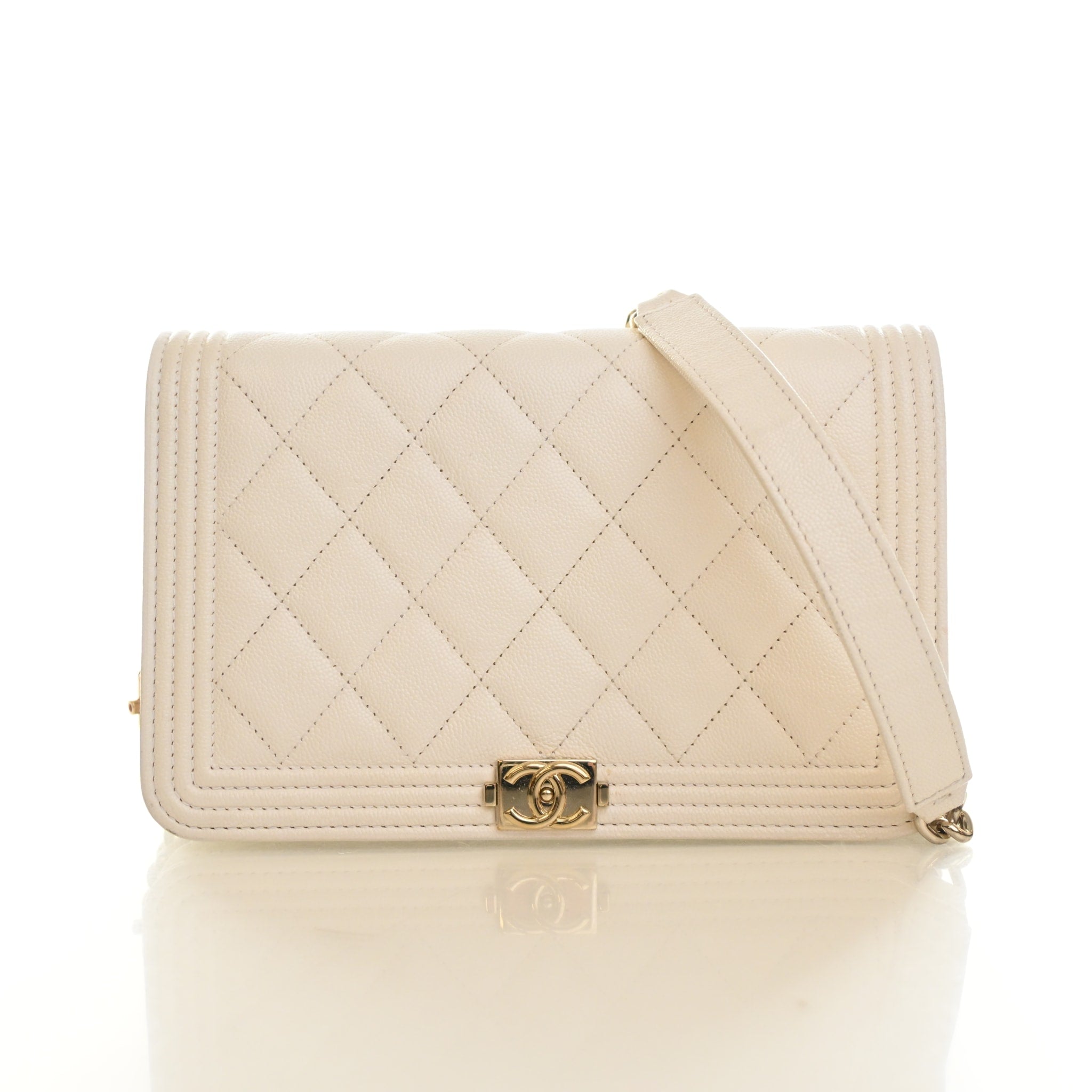 Chanel Caviar Boy Wallet On Chain (WOC)