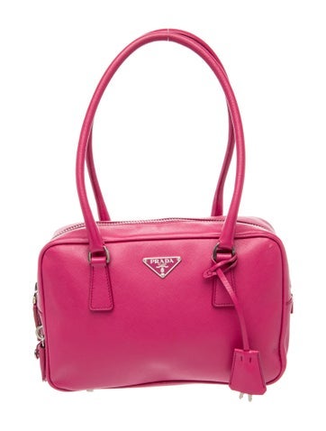 Enameled Metal Triangle Bowler Bag
