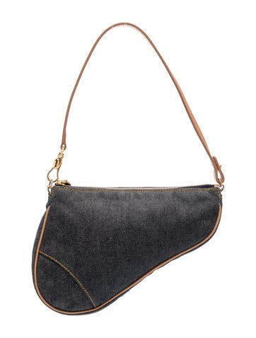 Denim Saddle Pochette Mini Vintage