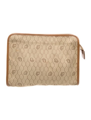 Canvas Honeycomb Clutch Vintage