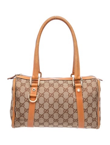 GG Canvas Abbey D-Ring Boston Bag Small