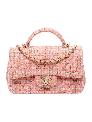 Classic Tweed Rectangular Mini Top Handle Bag