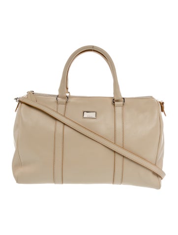 Leather Top Handle Bag