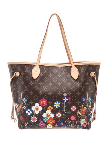 LV Monogram Flowers Neverfull w/Pouch MM 2025