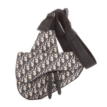 Canvas Dior Homme Saddle Crossbody Bag