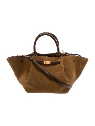 Suede Top Handle Bag