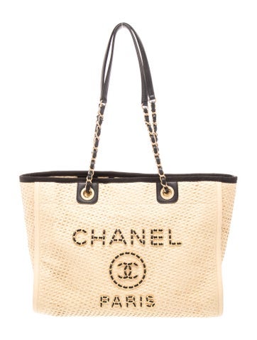 Small Raffia Deauville Tote
