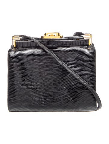 Embossed Leather Crossbody Bag Small