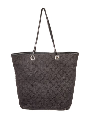 GG Canvas Monogram Tote Bag MM Vintage