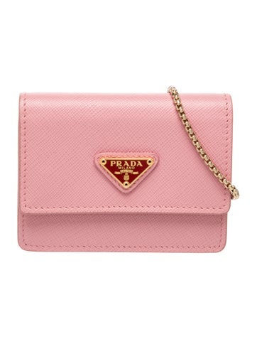 Saffiano Lux Leather Pouch Mini
