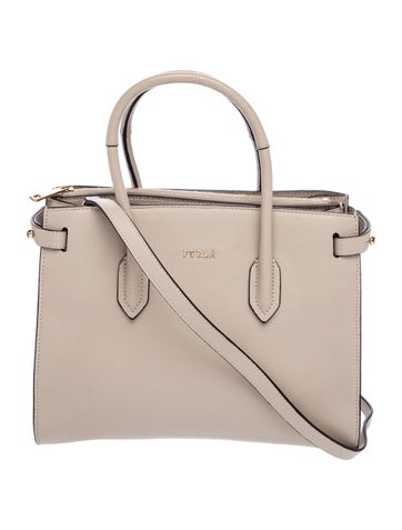 Leather Top Handle Bag