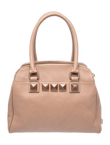 Leather Top Handle Bag