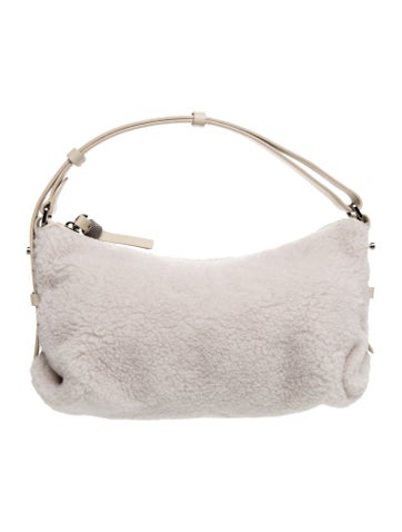Shearling Top Handle Bag