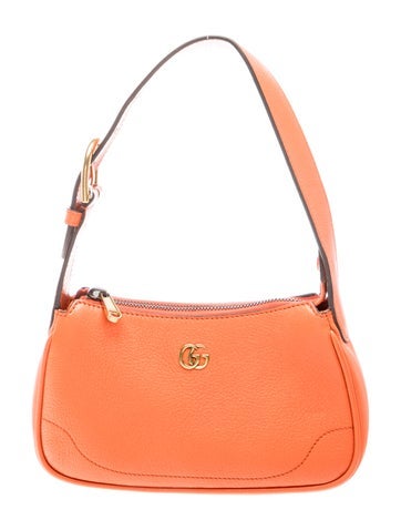Double G Aphrodite Grained Leather Shoulder Bag Mini