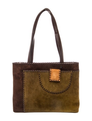 Suede Top Handle Bag