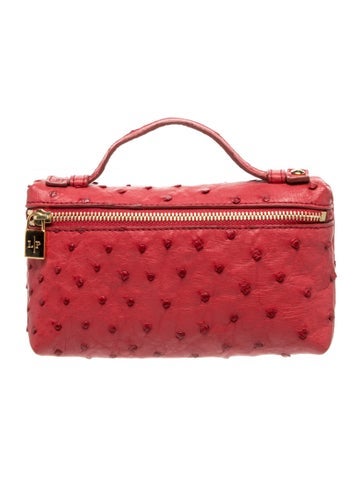 Loro Piana Ostrich Top Handle Bag