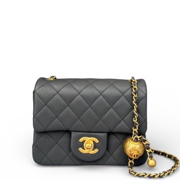 Goat Leather Crush Square Flap Mini