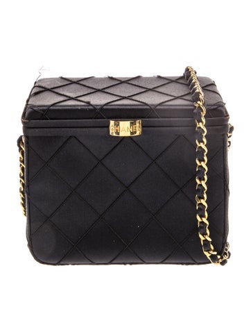 Quilted Satin Frame Bag