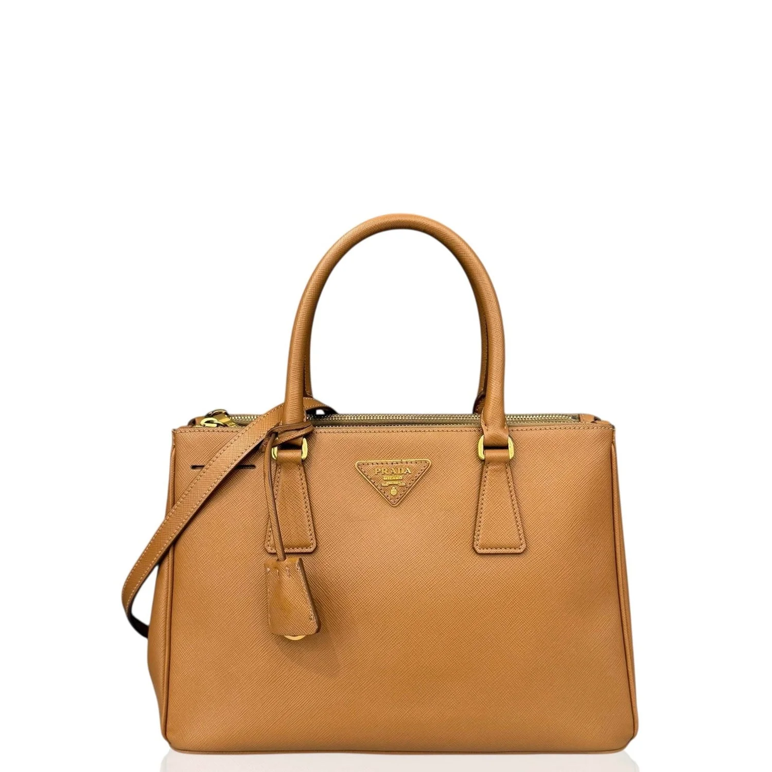 Calfskin Double Zip Tote Bag Medium