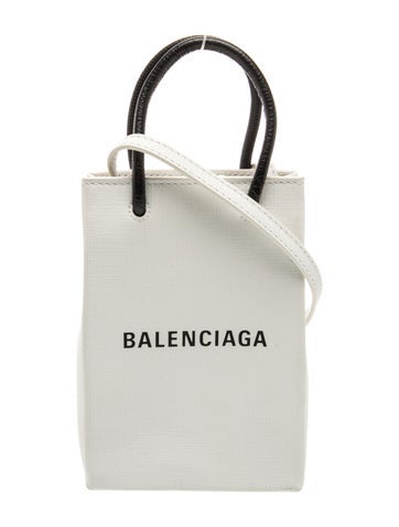 Leather Shopper Phone Holder