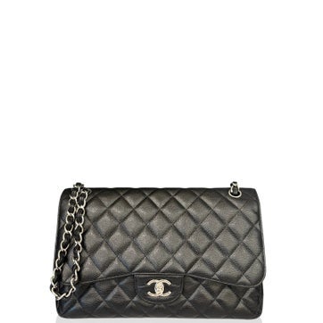 Calfskin Double Flap Bag Jumbo