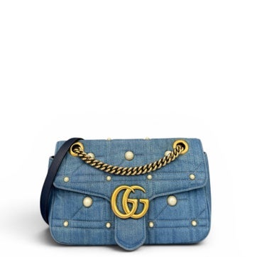 Denim GG Marmont Small