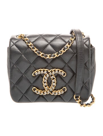 Crystal CC Mini Flap Bag