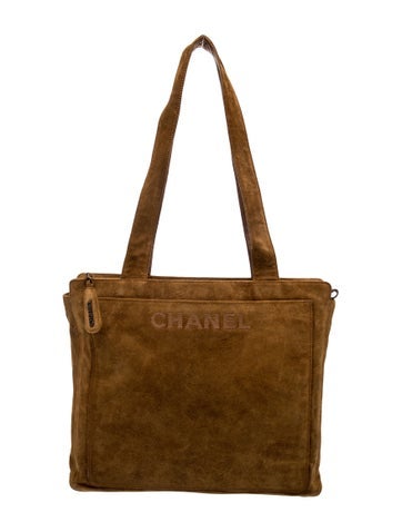 Suede Logo Tote
