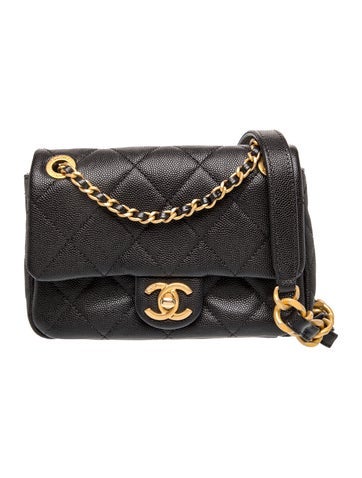 Mini Quilted Chain Flap Bag