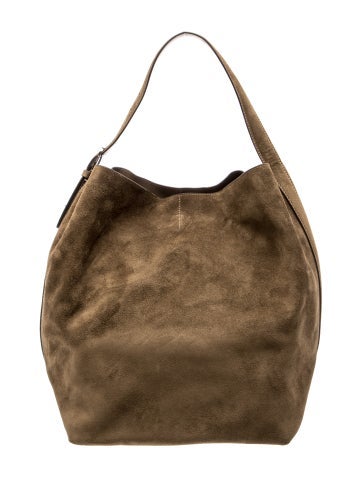 Suede Belted Tote