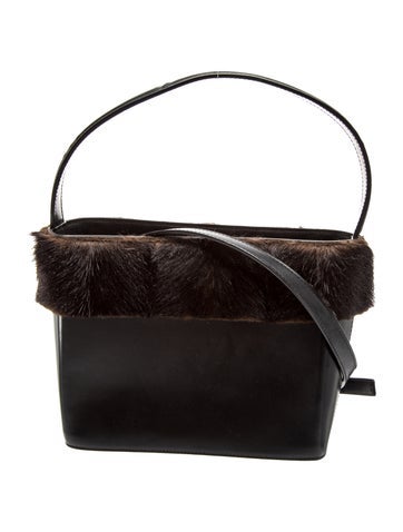 Leather Top Handle Bag Medium