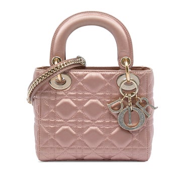 Satin Mini Satin Cannage Swarovski Crystal Lady Dior