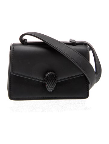 Leather Serpenti Forever Micro
