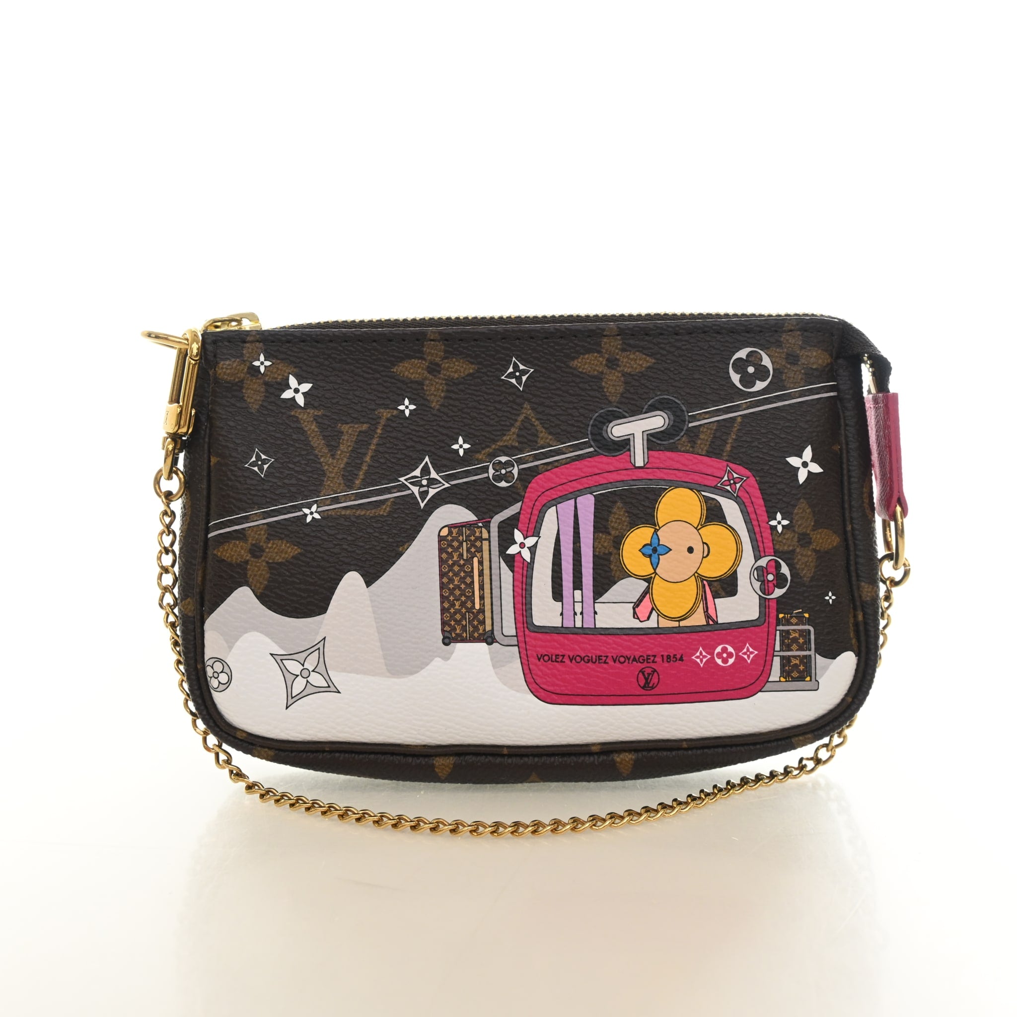 Louis Vuitton Monogram Christmas Animation Mini Pochette Accessoires