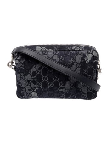 GG Denim Crossbody Bag