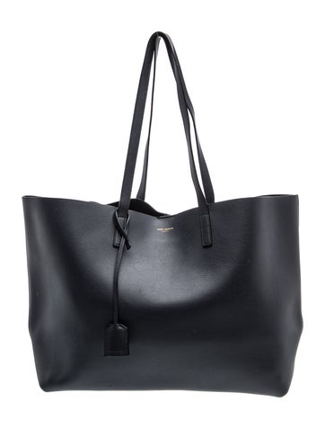 Leather Shopping Tote Bag Large