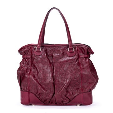 Leather Horsebit Full Moon Tote