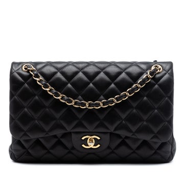 Lambskin Jumbo Classic Lambskin Double Flap