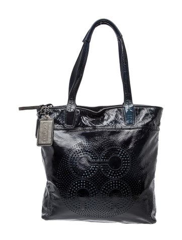 Patent Leather Top Handle Bag