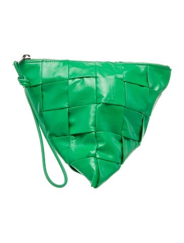 Leather pyramid pouch Small