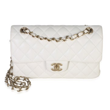 Leather Double Flap Bag Small
