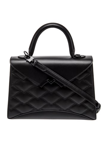Moynat Leather Top Handle Bag