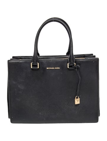 Leather Top Handle Bag