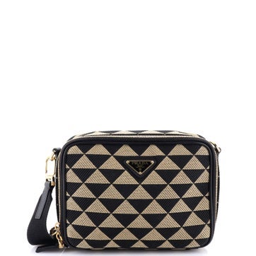 Canvas Symbole Zip Around Camera Crossbody