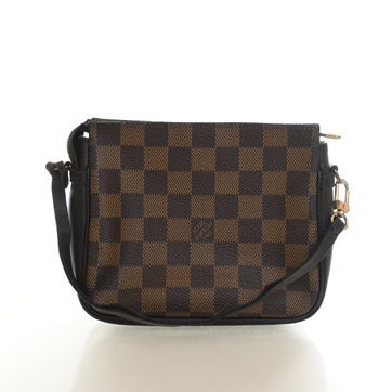 Coated Canvas Trousse Pouch