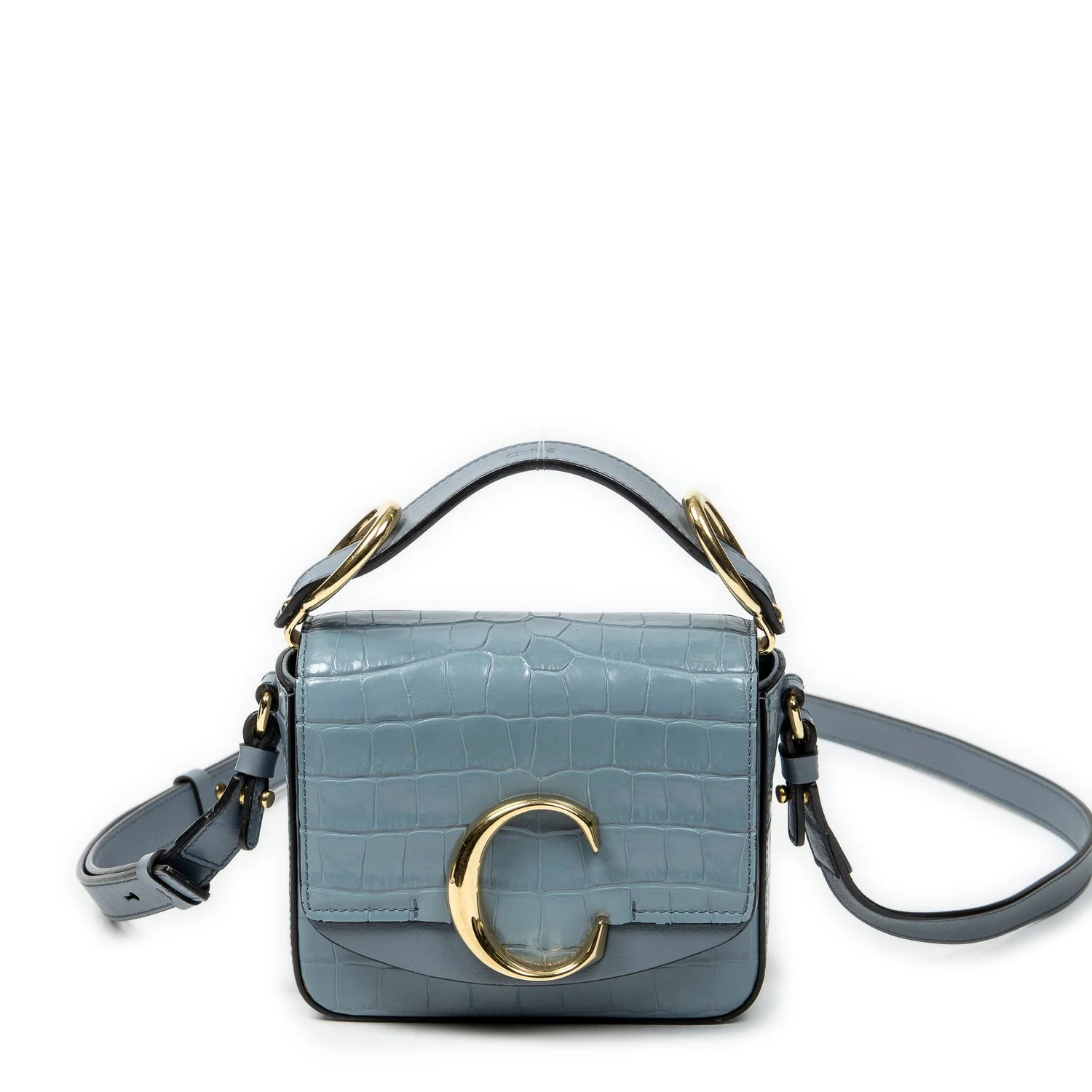 Chloe Leather Mini C Crossbody null